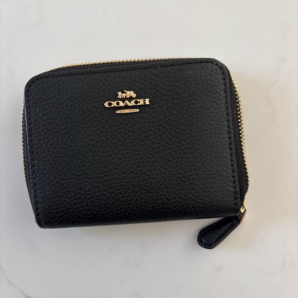 Coach Black Pebbled Leather Wallet - Picture 1 of 3